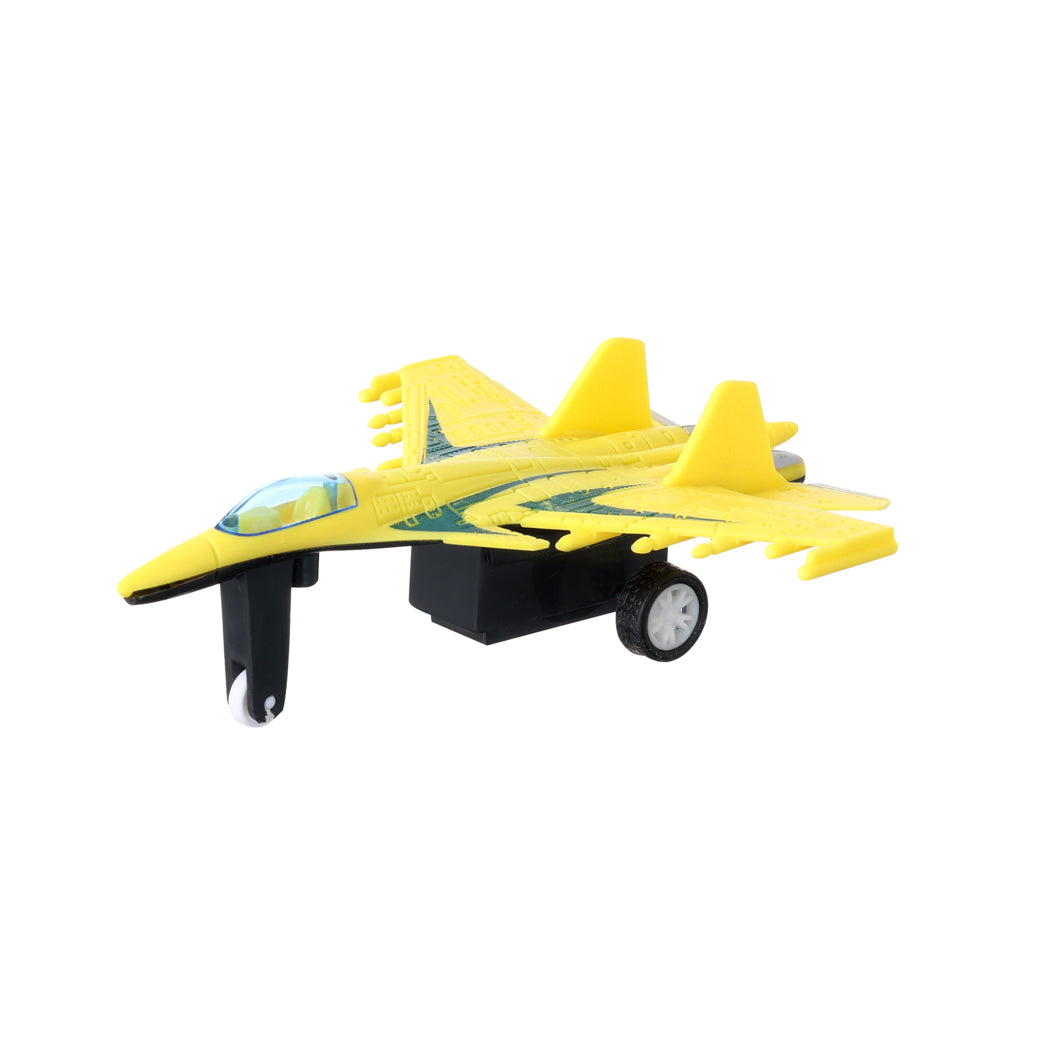 4-Piece Plastic Pull Back Airplane Set