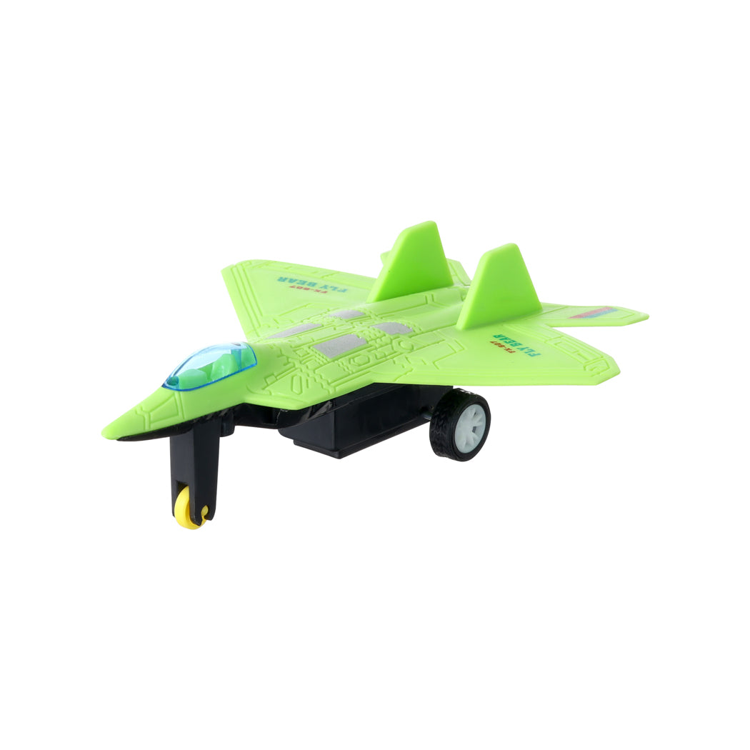 4-Piece Plastic Pull Back Airplane Set