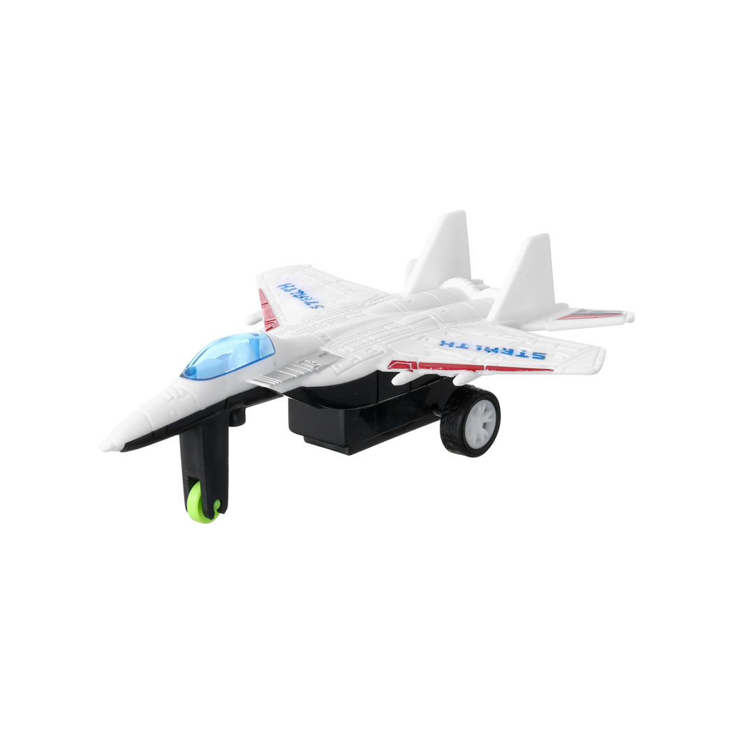 4-Piece Plastic Pull Back Airplane Set