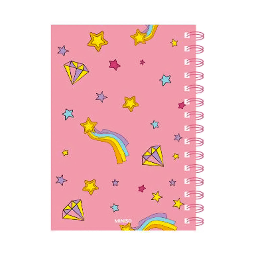 Unicorn Series A5 Gold Powder Wire-bound Book (64 Sheets)(Ruled Paper)