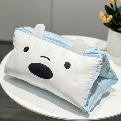 We Bare Bears Collection Dual Use Nap Pillow Seat Cushion  (Ice Bear)