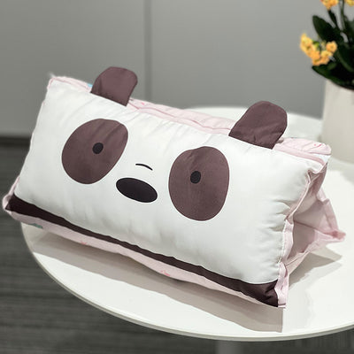 We Bare Bears Collection Dual Use Nap Pillow Seat Cushion  (Panda)