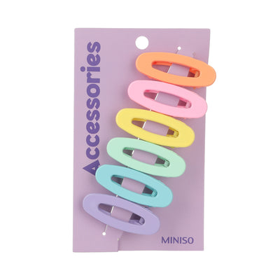 Colorful Series Macaron Color Hair Clip (6 pcs)