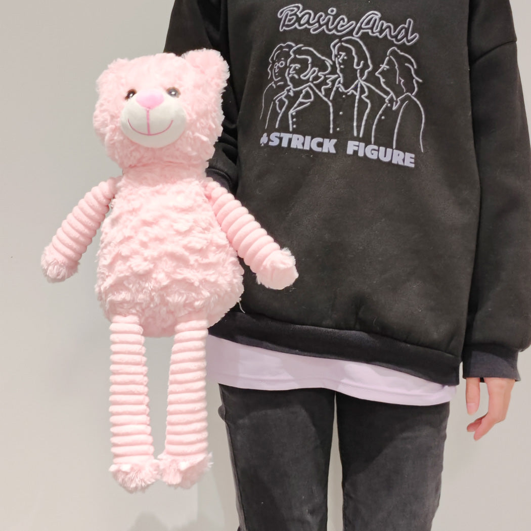 Long-Leg Animals Series 17in. Plush Toy(Pink Bear)