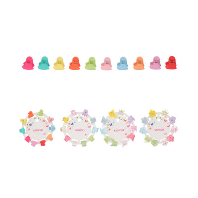 Color Series Small Hair Claw Clips (10 pcs)