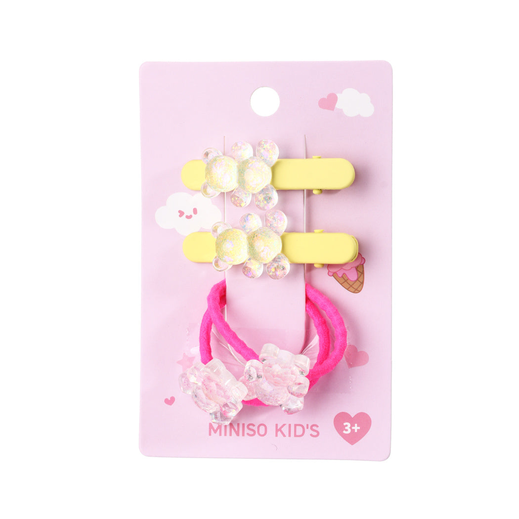 Fun Series Little Bear Hair Accessories Kit (4 pcs)