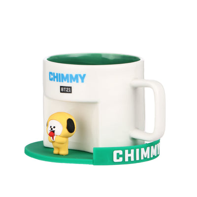 BT21 Collection Cartoon Ceramic Cup with Coaster (450mL)(CHIMMY)