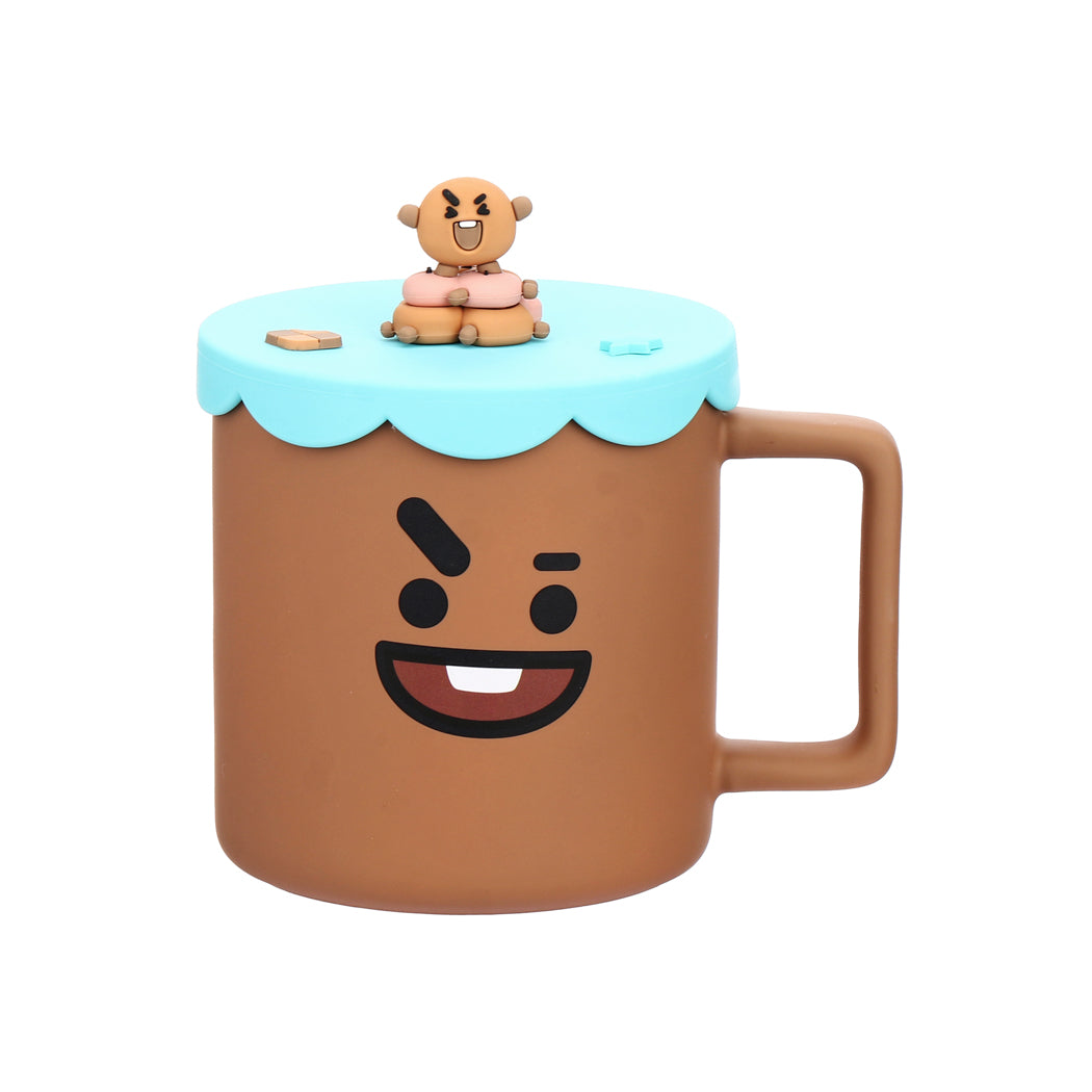 BT21 Collection Ceramic Cup with Silicone Lid (425mL)(SHOOKY)