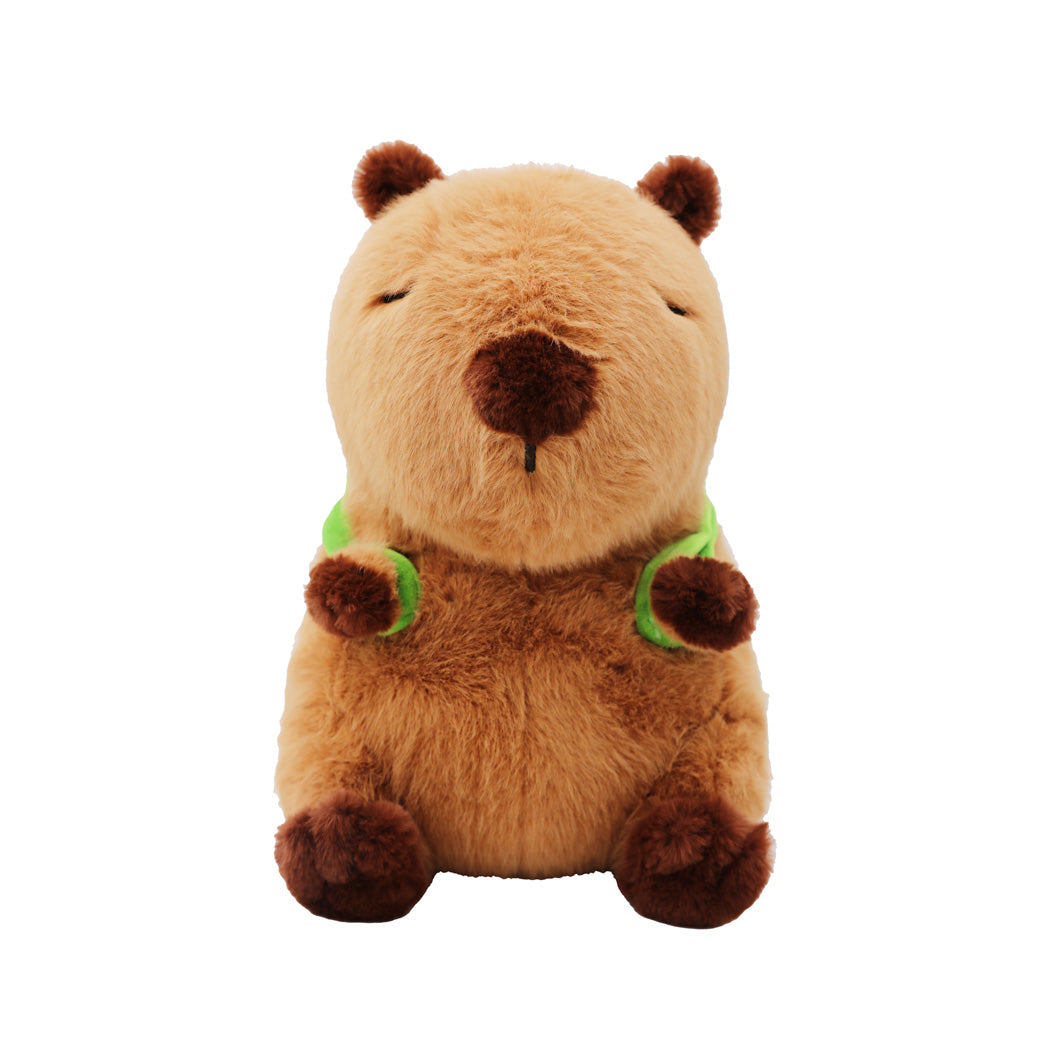 Capybara Collection-Sitting Plush Toy(Carrying Crocodile)