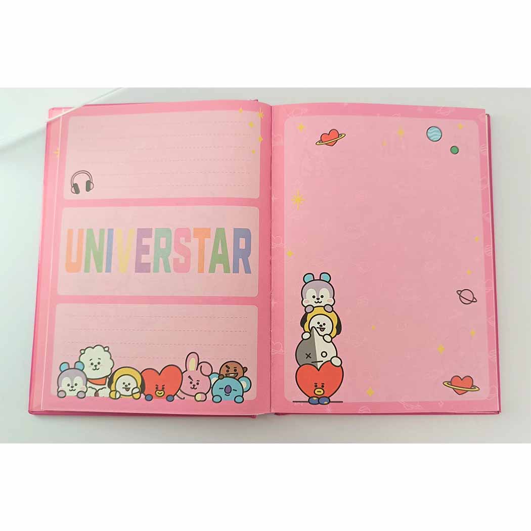 BT21 Collection B6 Hollowed Hardcover Book (80 Sheets) (2 Assorted Models)