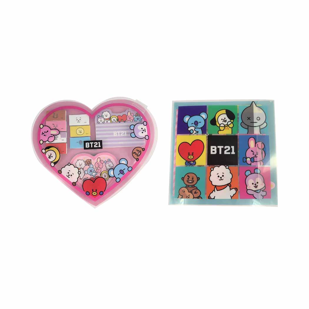 BT21 Collection Sticky Notes (9*30 Sheets) (2 Assorted Models)