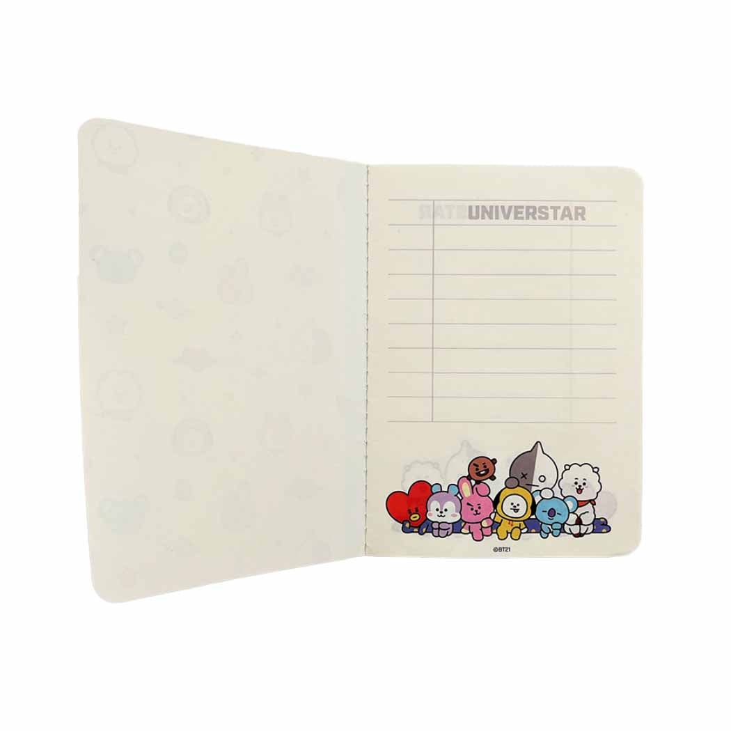 BT21 Collection Stitch-bound Book Set (B5 28 Sheets + A5 28 Sheets + A6 28 Sheets)