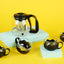 Simple 4+1 Tea Set (Black)