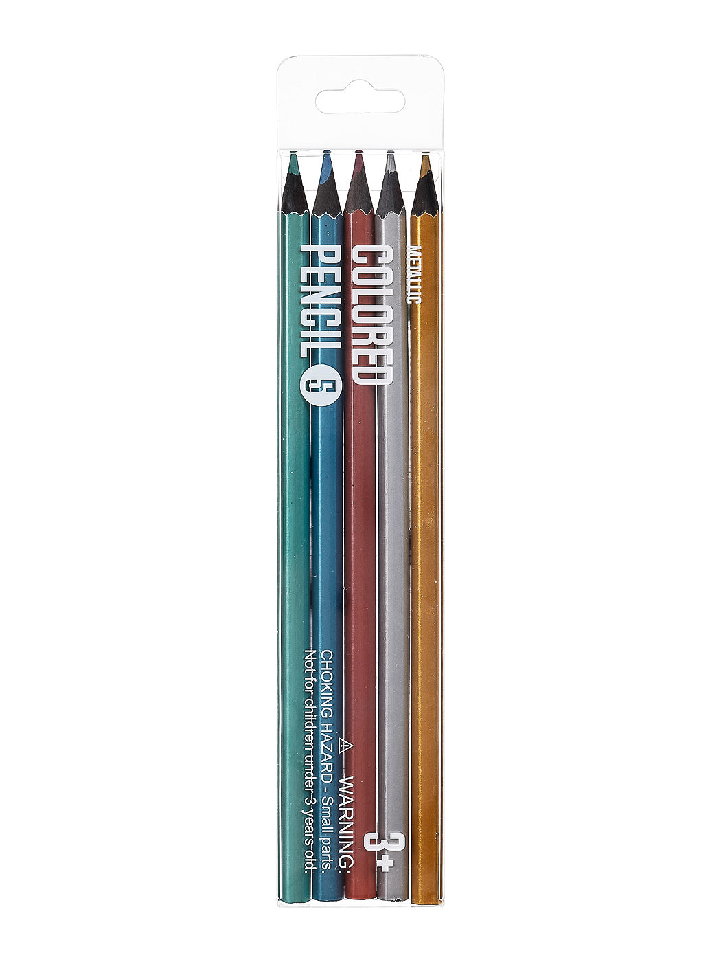 5 Metallic Colored Pencils--M002