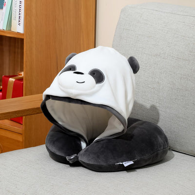 We Bare Bears - U-shaped Pillow with Hood(Panda)