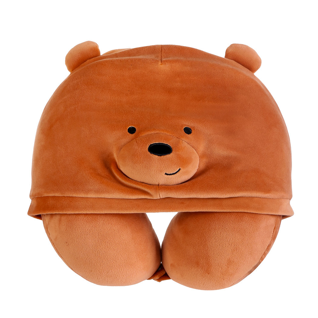 We Bare Bears - U-shaped Pillow with Hood(Grizz)