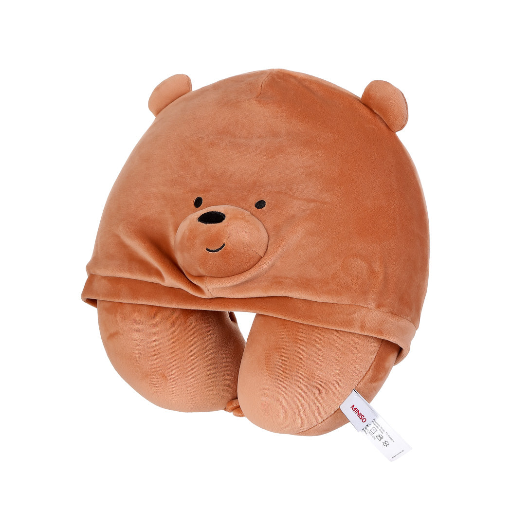 We Bare Bears - U-shaped Pillow with Hood(Grizz)