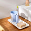 Tooth Mug with Toothbrush Holder 1 pcs