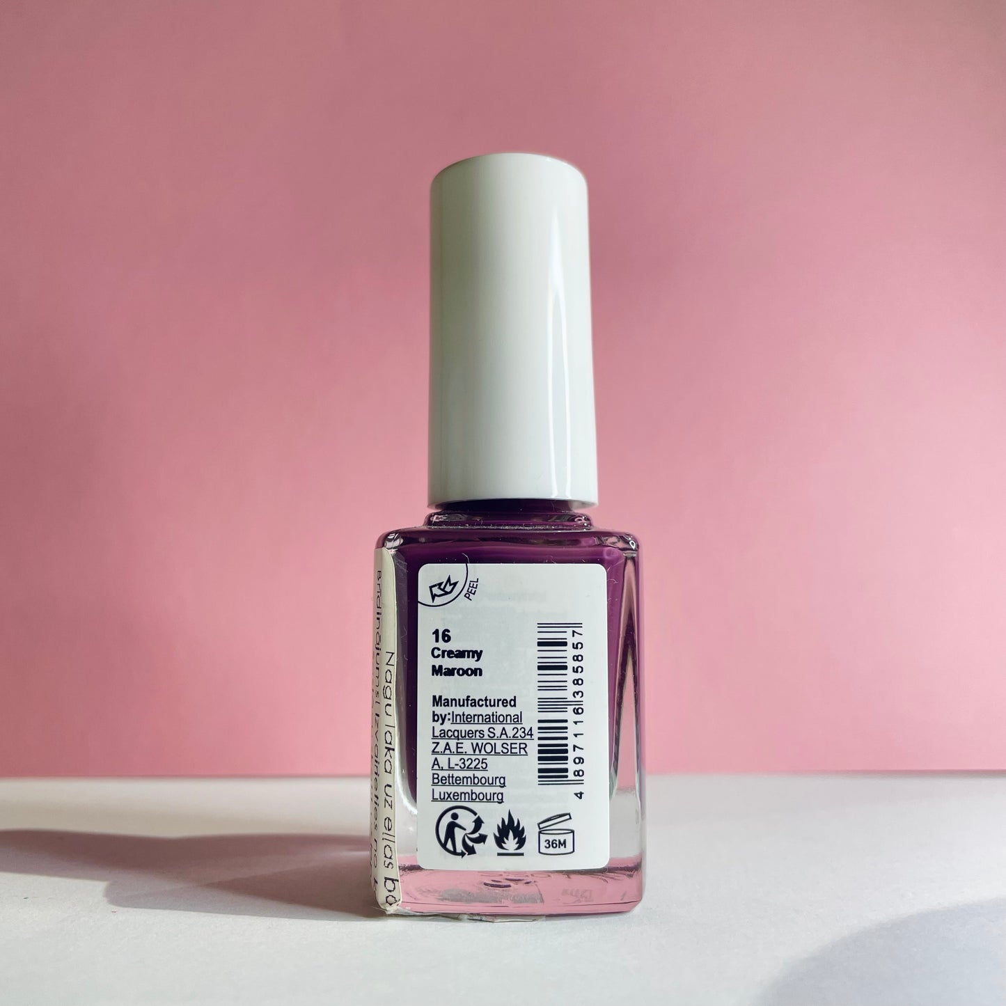 Miniso Color·Me Nail Polish(16 Creamy Maroon)