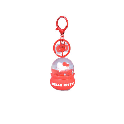 Hello Kitty Crystal Ball Liquid Keychain