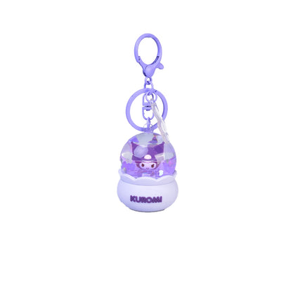 Kuromi Crystal Ball Liquid Keychain